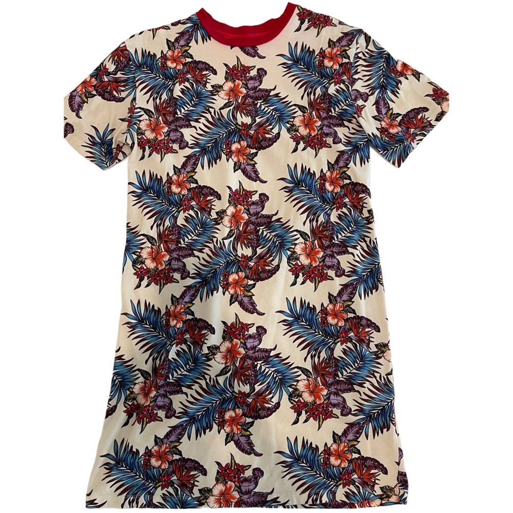 House of Holland T-Shirt Dress Size 8 Tropical Print